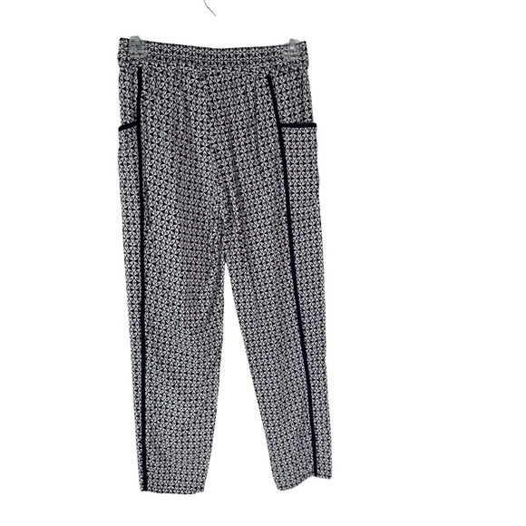 Anthropologie Hei Hei Printed Pants Elastic Waist Navy Size XS - Picture 4 of 7